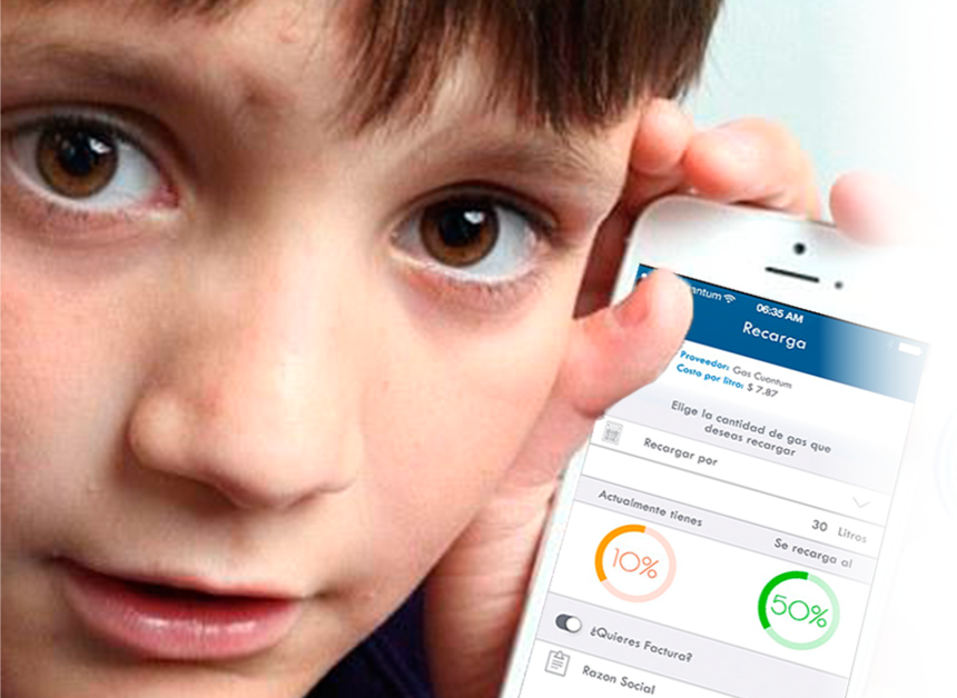 Porque hasta tu hijo podrá checar el consumo de gas desde tu celular